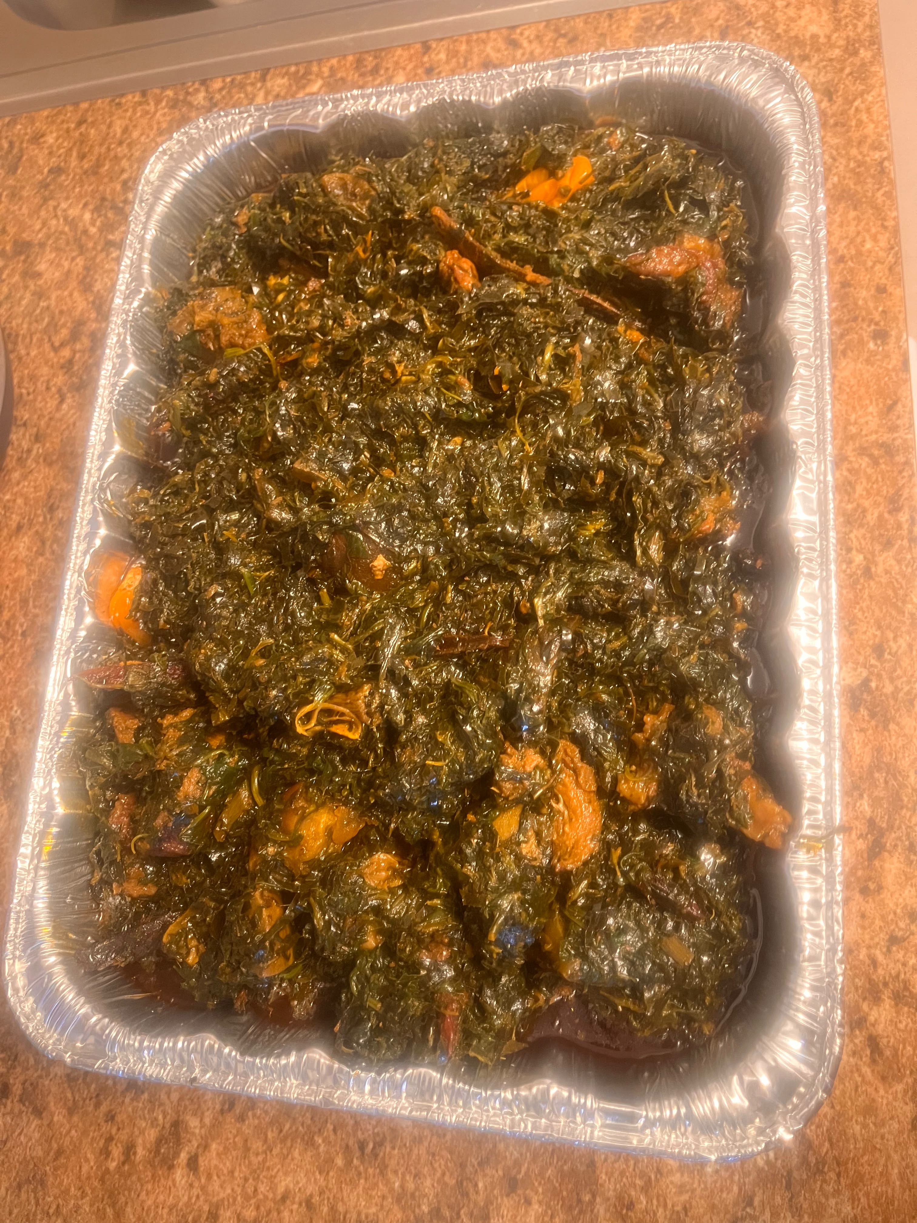 Authentic Cameroonian Eru African food